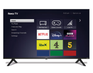 65" Frameless 4K UHD Smart Roku TV with Dolby Audio, Miracast and Freeview Play